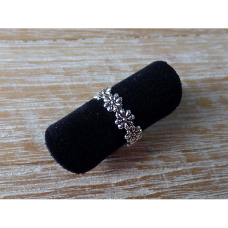 Bague de pied ronde de fleurs