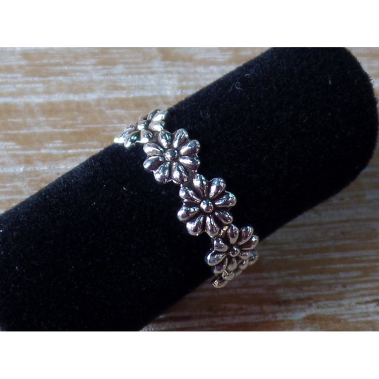 Bague de pied ronde de fleurs