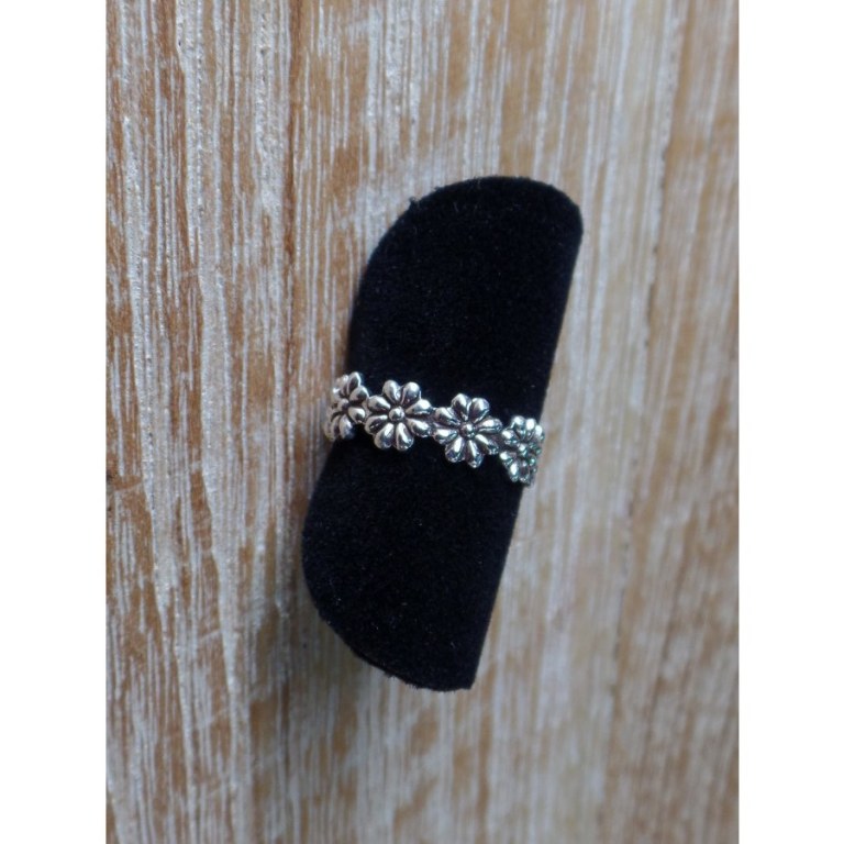 Bague de pied ronde de fleurs