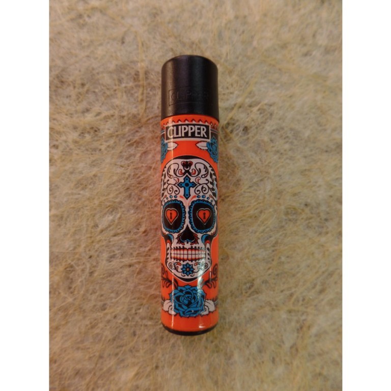 Briquet orange crâne 