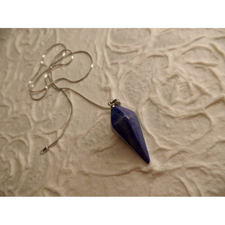Pendule à facettes lapis lazuli