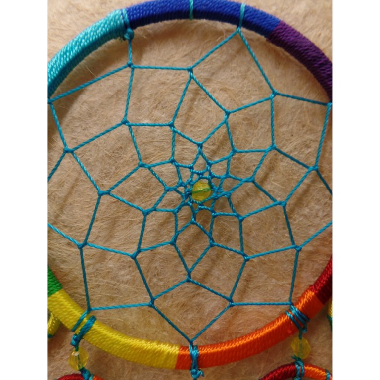 Dreamcatcher fil rainbow 5 mini cercles