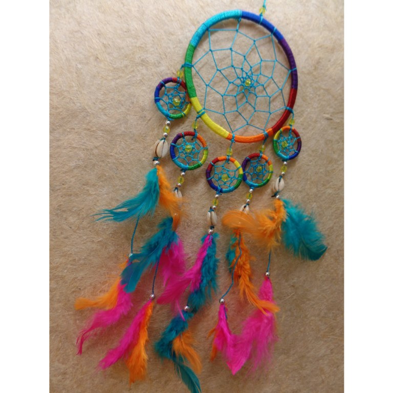 Dreamcatcher fil rainbow 5 mini cercles