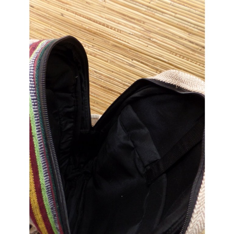 Sac à dos Hymalayan Hemp beige peace and love