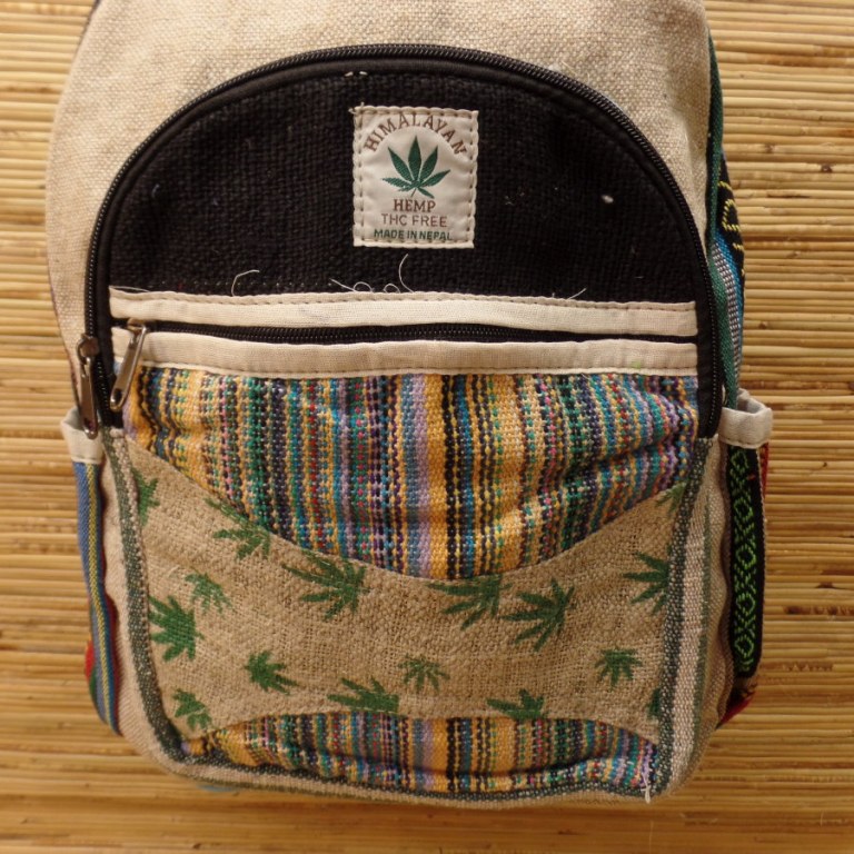 Sac à dos Hymalayan Hemp beige/bleu ciel weed