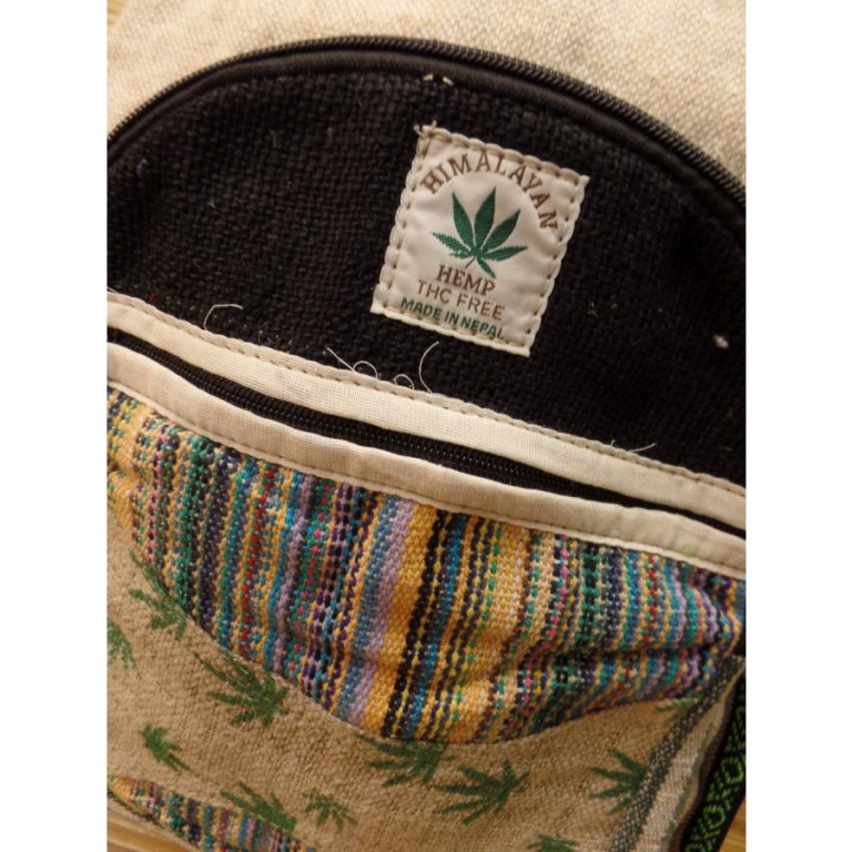 Sac à dos Hymalayan Hemp beige/bleu ciel weed