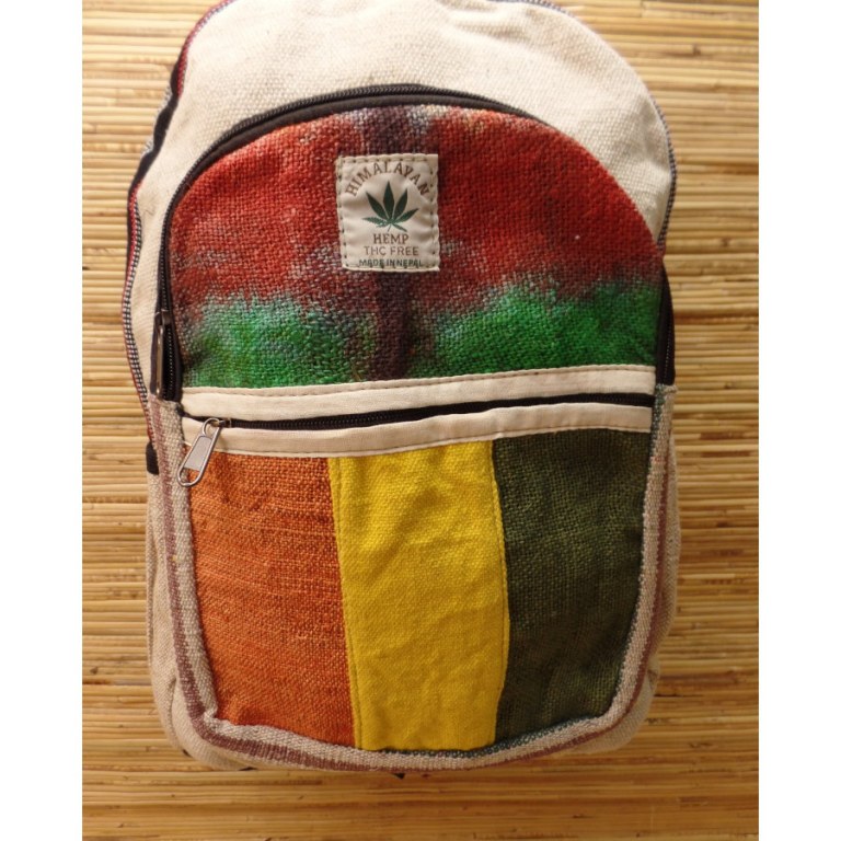 Sac à dos Hymalayan Hemp beige orange/jaune/vert