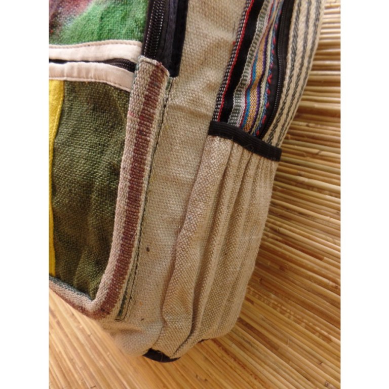 Sac à dos Hymalayan Hemp beige orange/jaune/vert