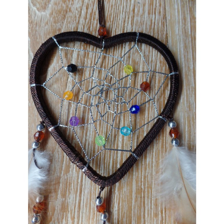 Dreamcatcher marron heart