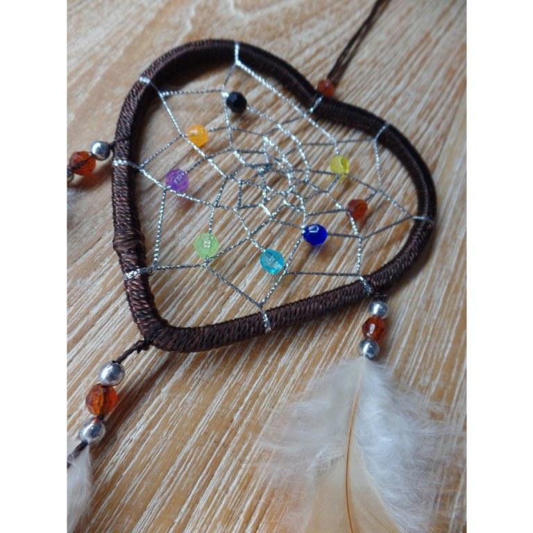 Dreamcatcher marron heart