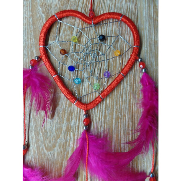 Dreamcatcher rouge heart