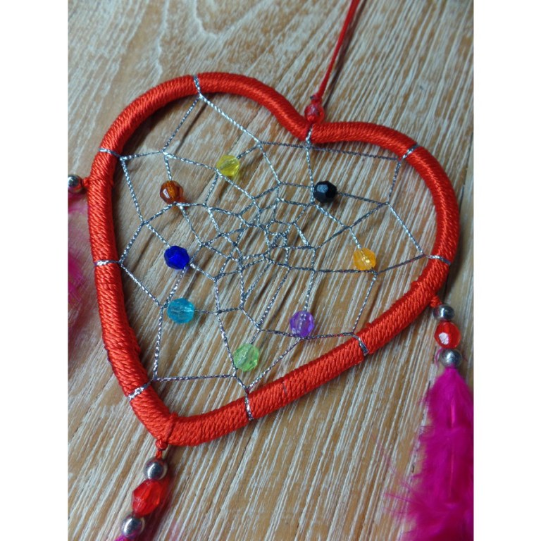 Dreamcatcher rouge heart