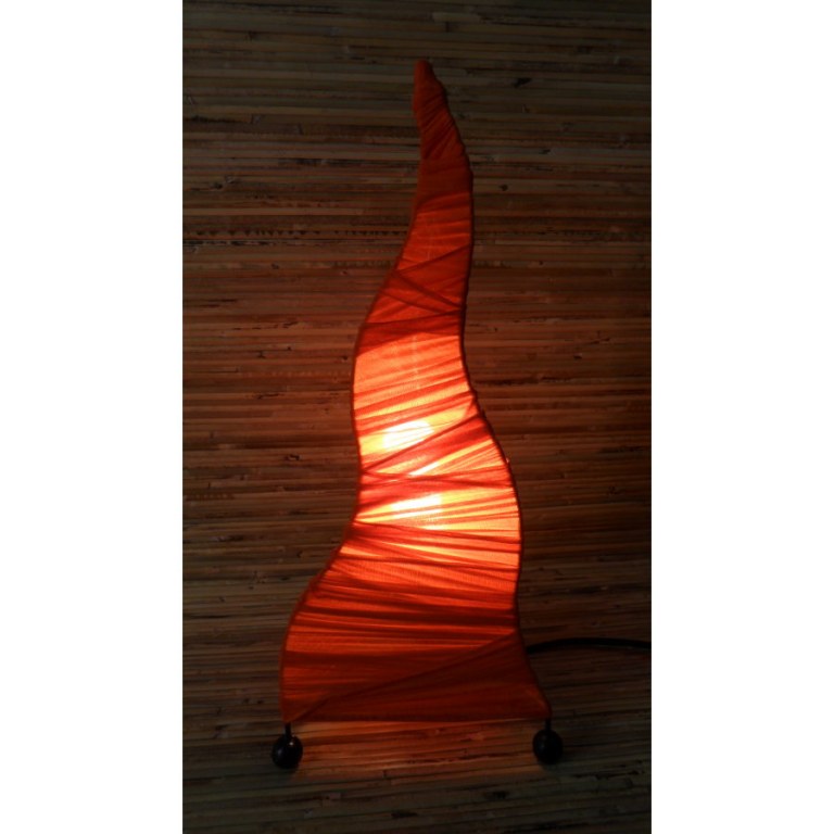 Lampe flamme orange