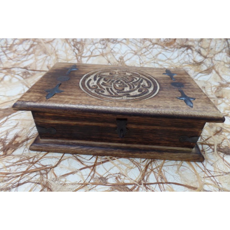 Coffret en bois noeud infini