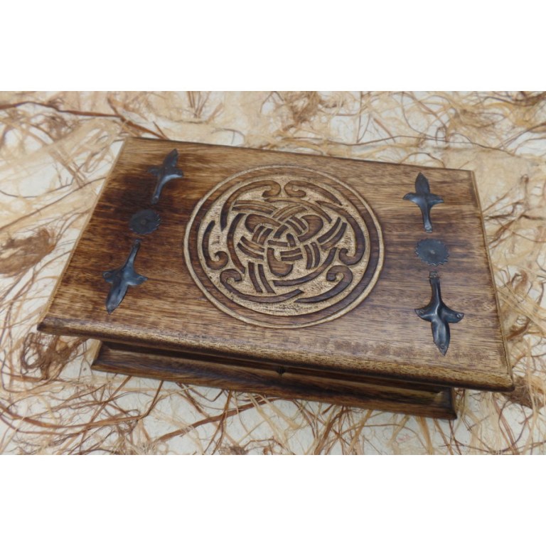 Coffret en bois noeud infini
