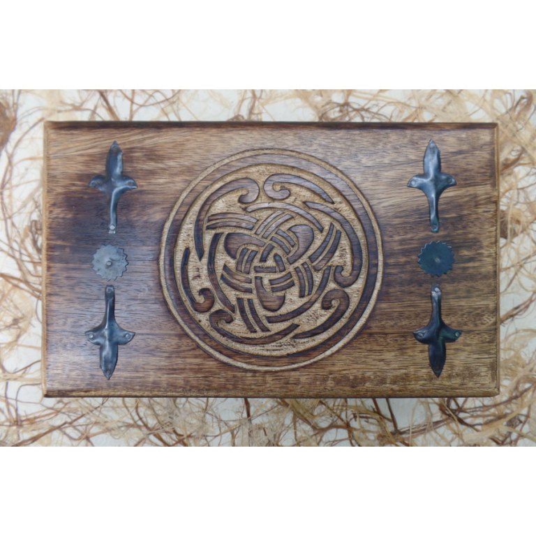 Coffret en bois noeud infini