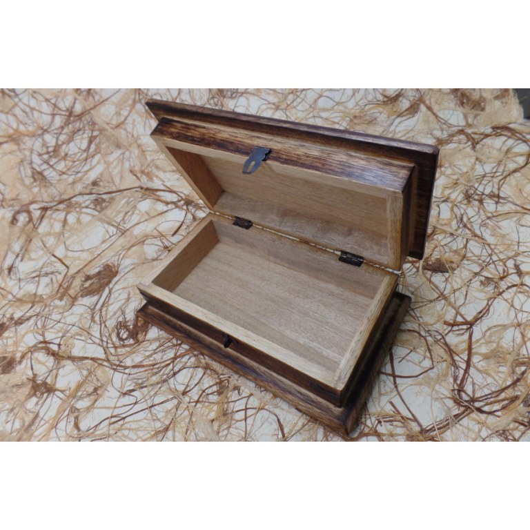 Coffret en bois noeud infini