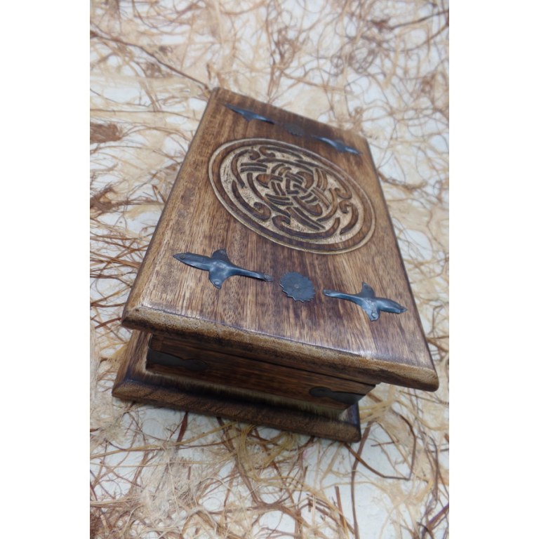 Coffret en bois noeud infini