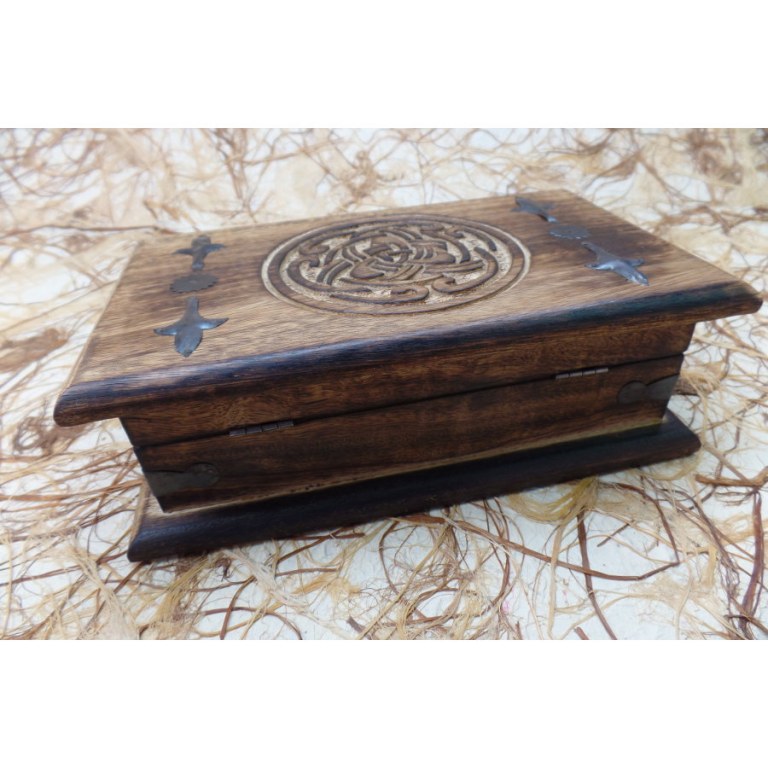 Coffret en bois noeud infini