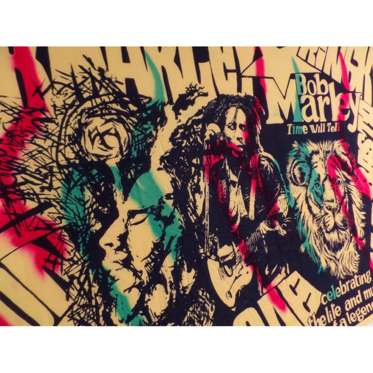 Mini tenture jaune Bob Marley et le lion