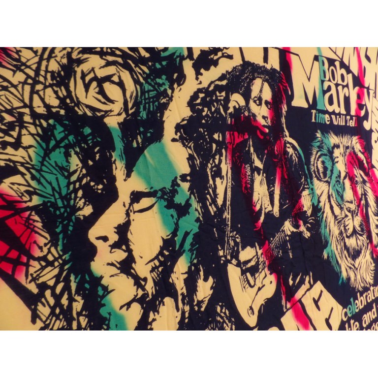 Mini tenture jaune Bob Marley et le lion