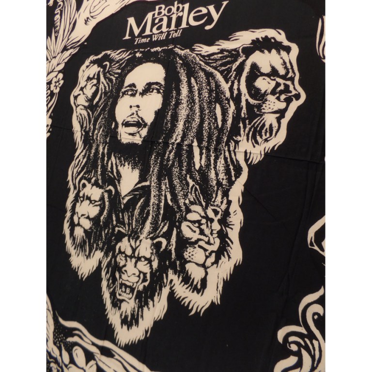 Mini tenture noir et blanc Bob Marley lions