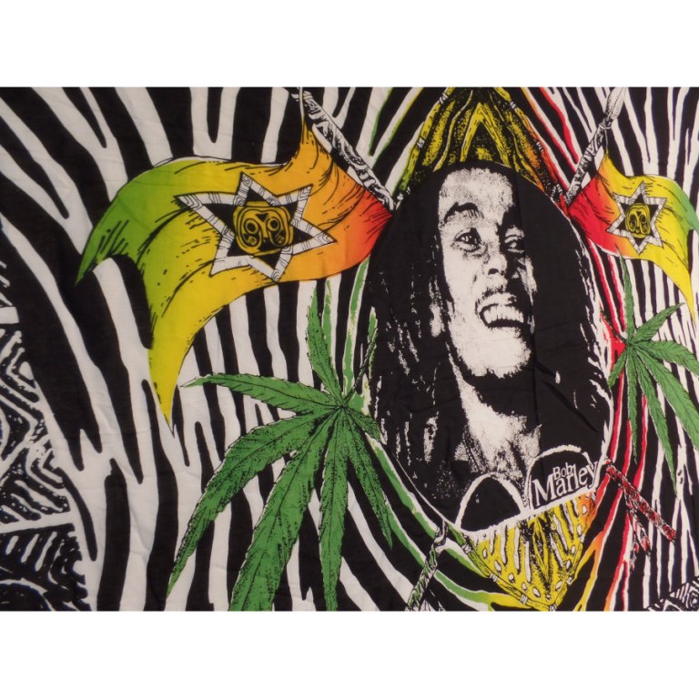 Mini tenture zébrée Bob Marley 