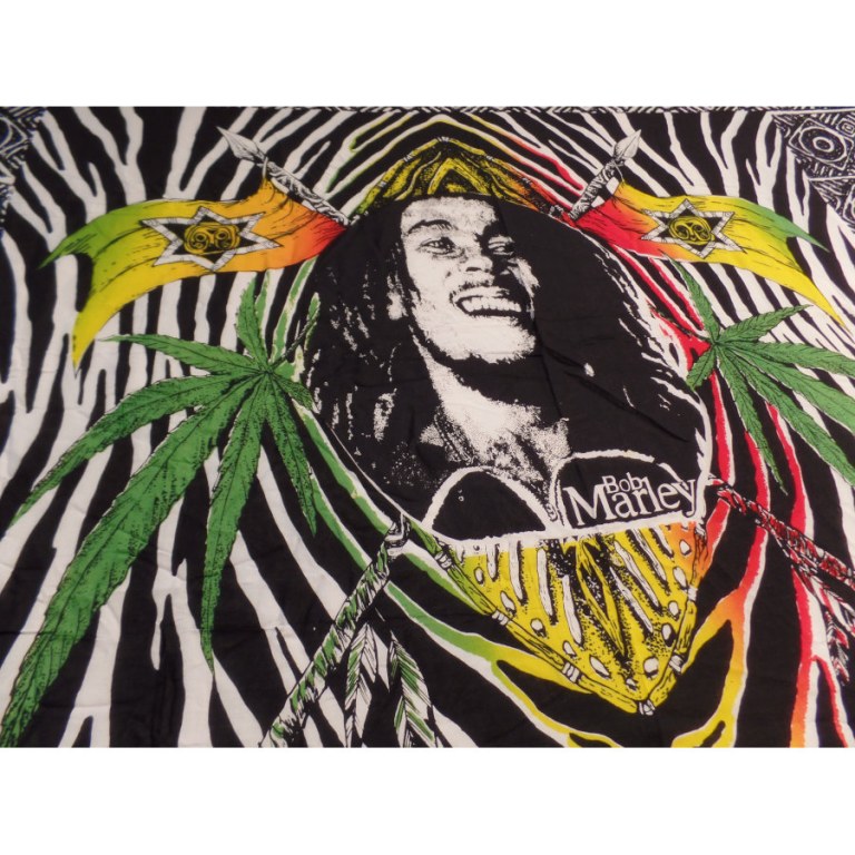 Mini tenture zébrée Bob Marley 