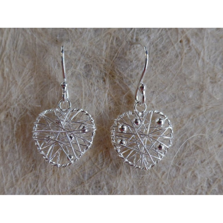 Pendants d'oreilles coeur