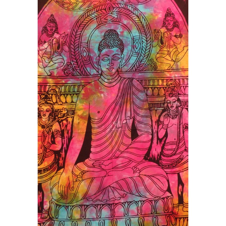 Mini tenture color Bouddha