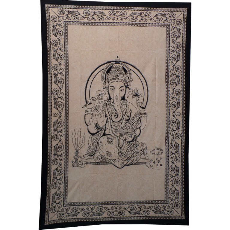 Tenture Bada Ganapati beige