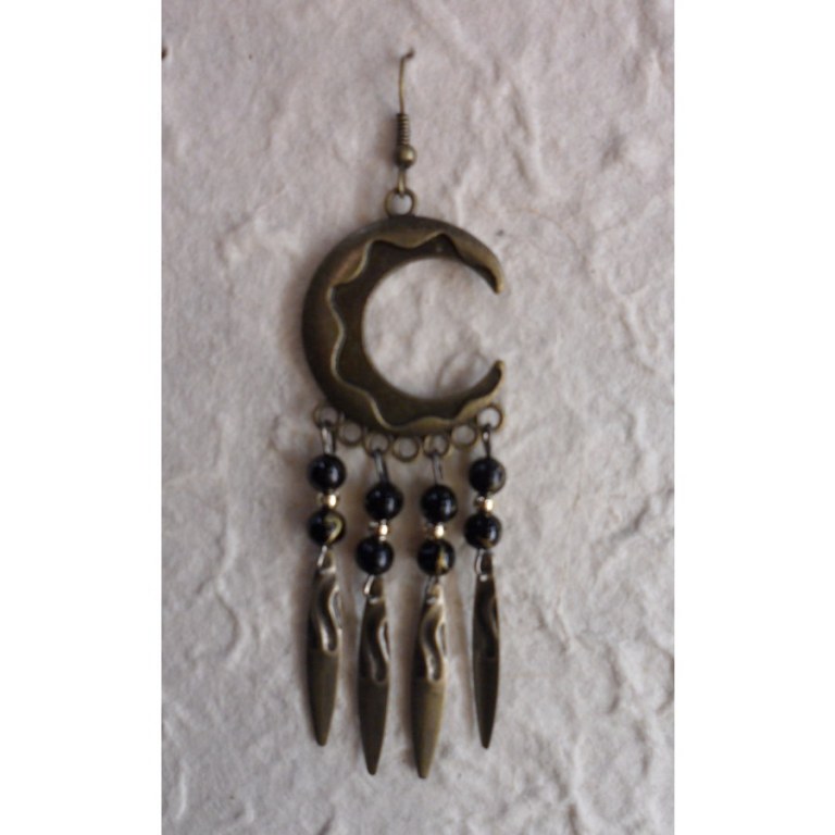 Pendants d'oreilles Chantira noires