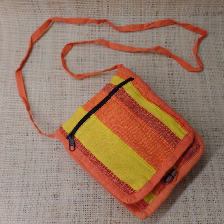 Sacoche de voyage jaune/orange Kérala