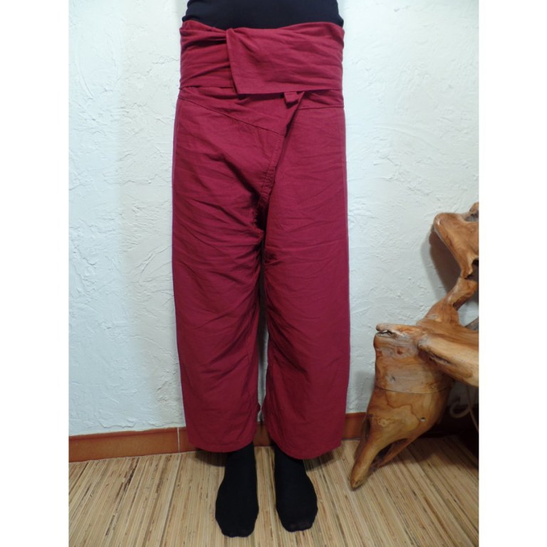 Pantalon de pêcheur Thaï bordeaux