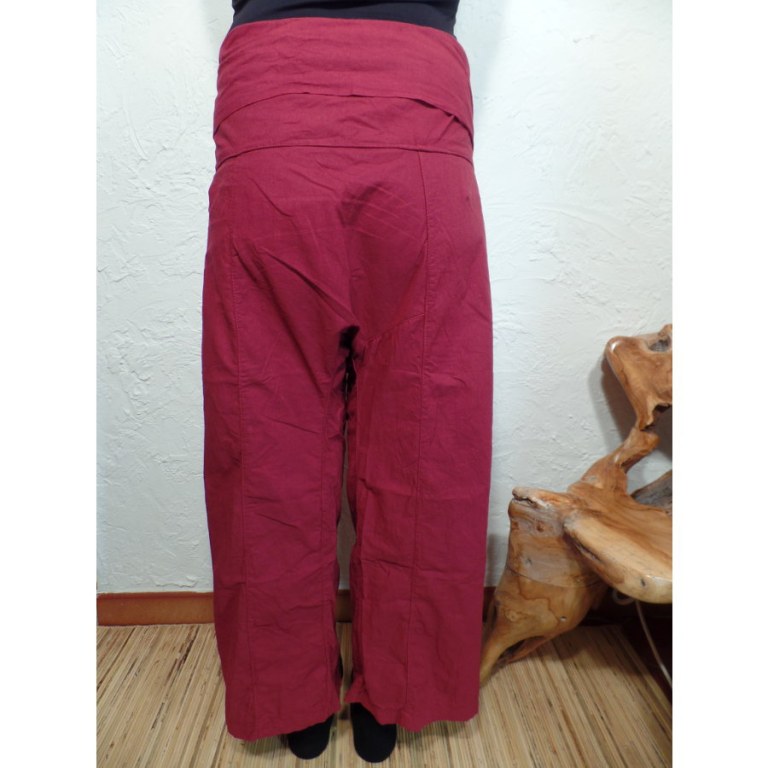 Pantalon de pêcheur Thaï bordeaux