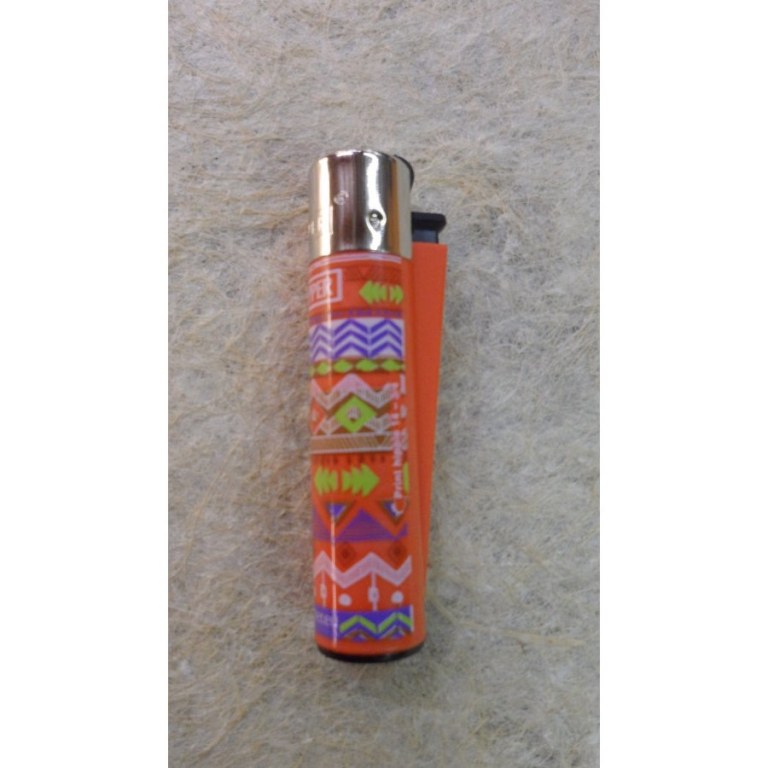 Briquet orange géo