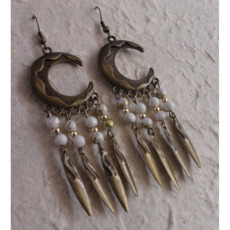 Pendants d'oreilles Chantira blanc