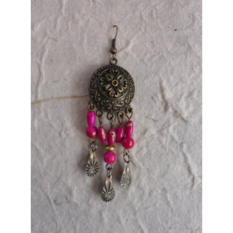 Boucles d'oreilles Sumalee roses