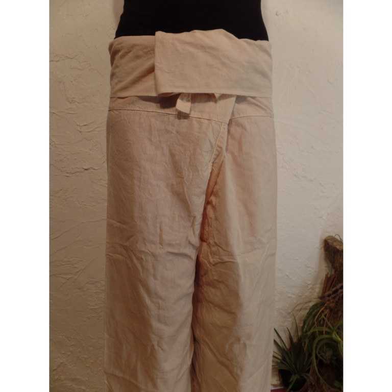 Pantalon de pêcheur Thaï coquille d'oeuf