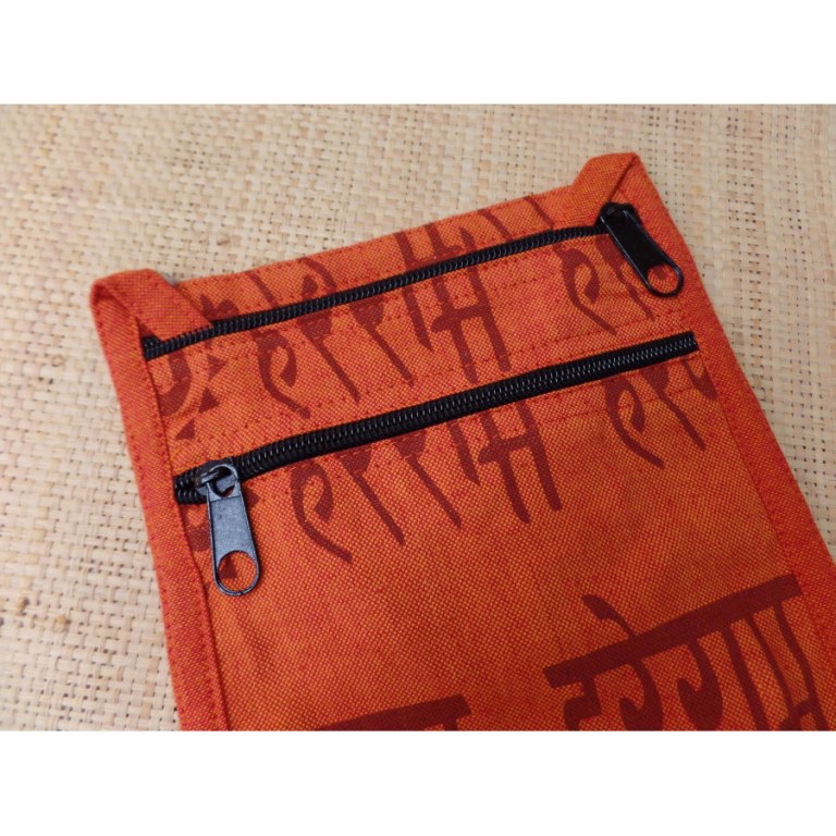 Sac passeport orange sanscrit 