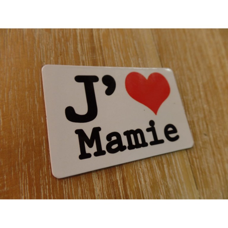 Aimant j'aime Mamie