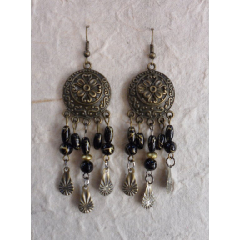 Boucles d'oreilles Sumalee noires