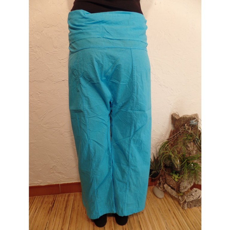 Pantalon de pêcheur Thaï bleu 