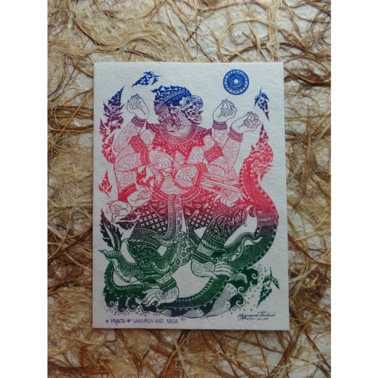 Carte Hanuman et Naga