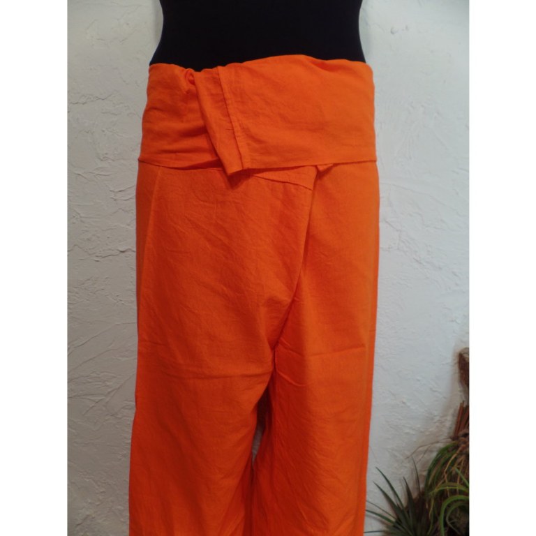 Pantalon de pêcheur Thaï agrume orange