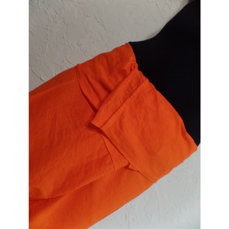 Pantalon de pêcheur Thaï agrume orange