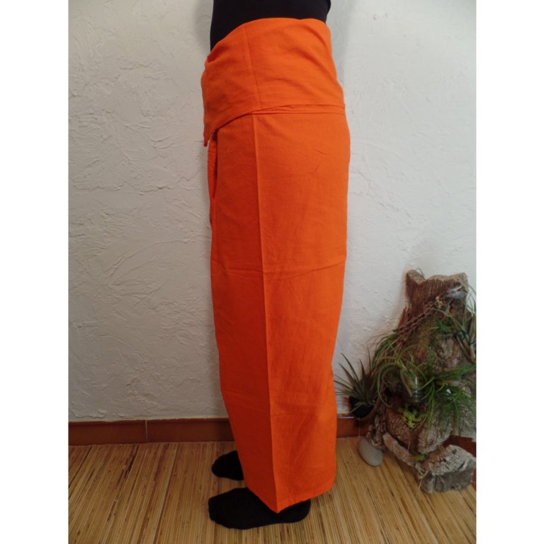 Pantalon de pêcheur Thaï agrume orange