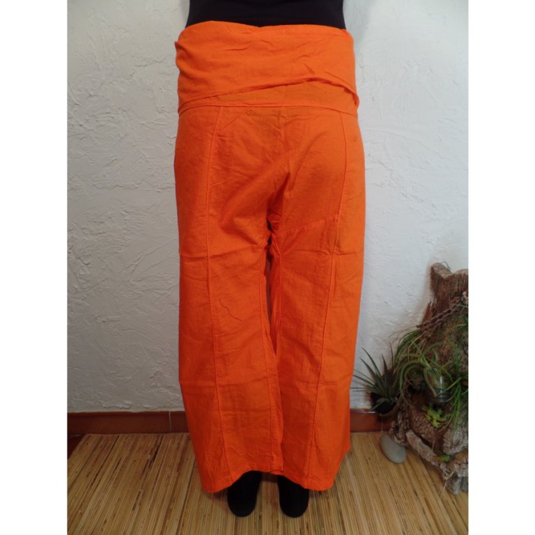 Pantalon de pêcheur Thaï agrume orange