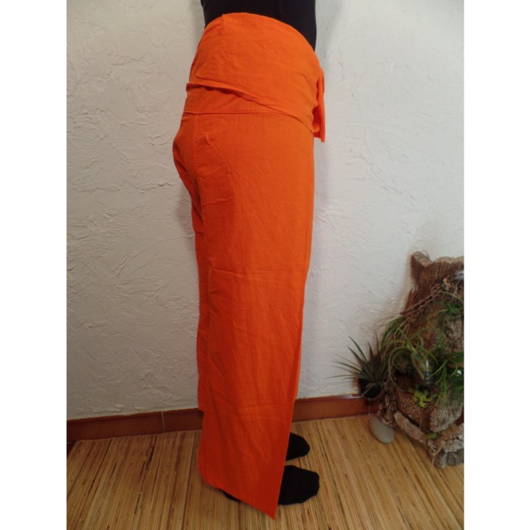 Pantalon de pêcheur Thaï agrume orange