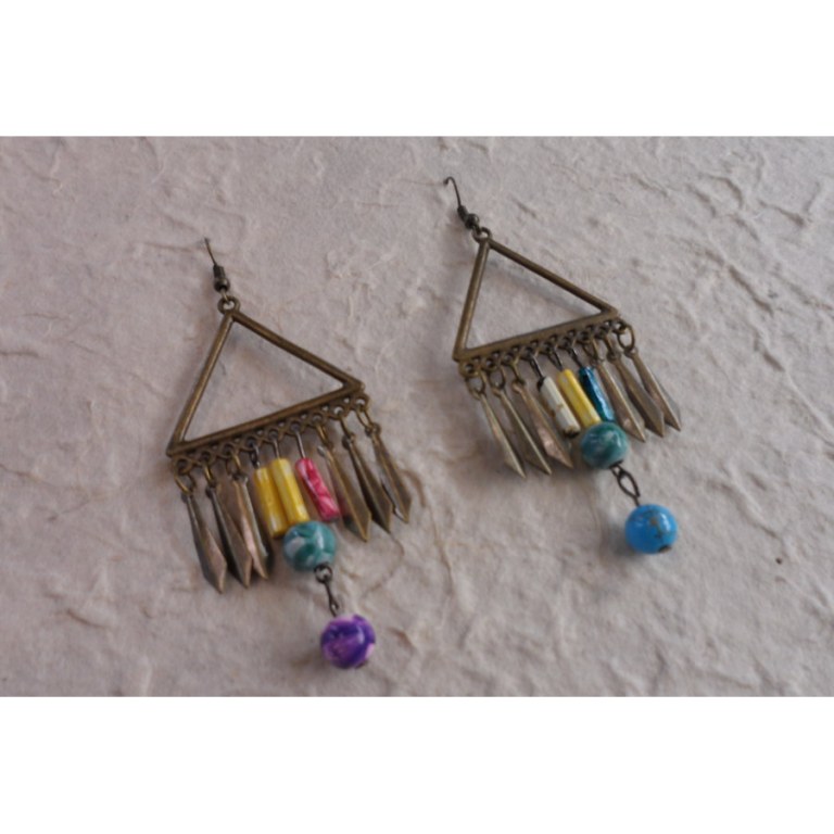 Boucles d'oreilles Waan color